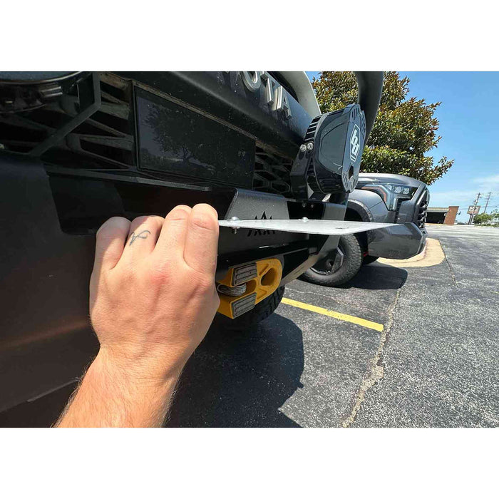 Flip Up Front License Plate Holder - Hawse Fairlead