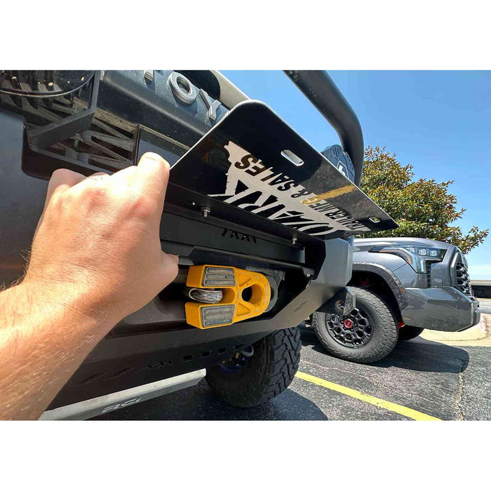 Flip Up Front License Plate Holder - Hawse Fairlead