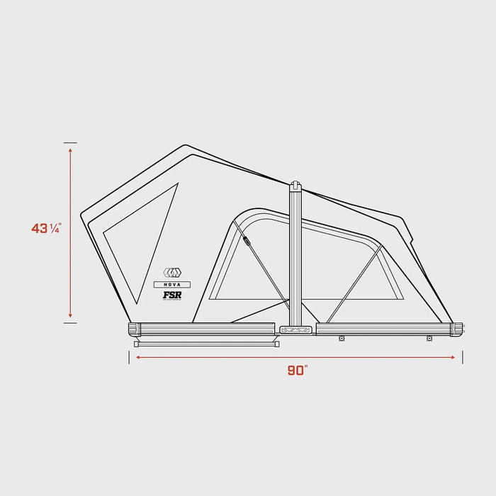 Free Spirit Recreation Nova King - Rooftop Tent