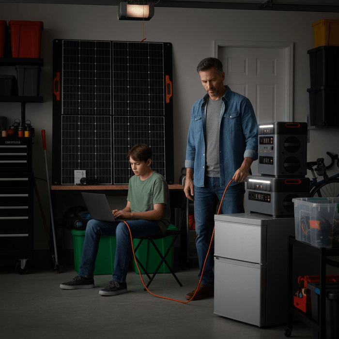 Oscal | PowerMax 2400 Portable Power Station + 400W Portable Solar Panel