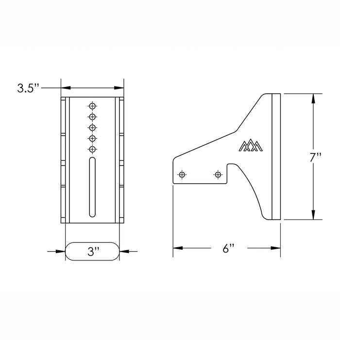 HD Awning Brackets for DRIFTR Roof Racks