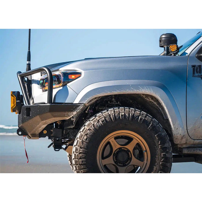 Hi-Lite Overland Toyota Tacoma Front Bumper 3rd Gen 2016-2023 Bull Bar