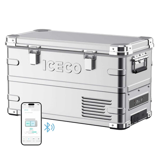 ICECO | APL35 Dual Zone Aluminum Silver Fridge 35 LT