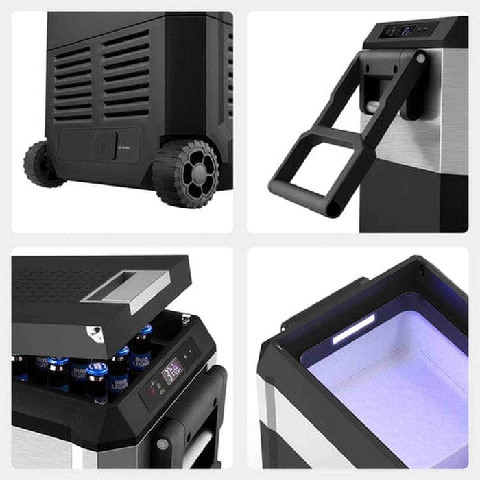 ICECO | JP40 Pro Dual Zone Wheeled Portable Freezer With Cover 40 LT