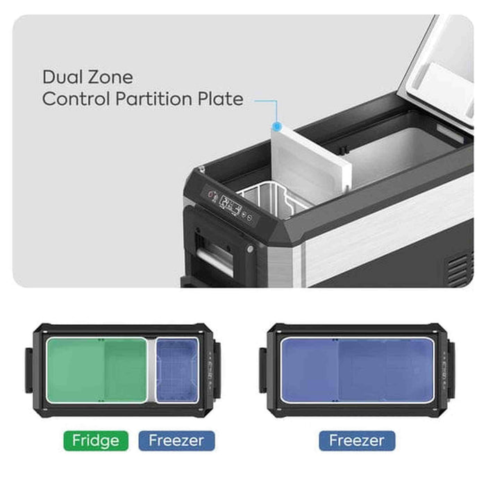 ICECO | JP40 Pro Dual Zone Wheeled Portable Freezer With Cover 40 LT