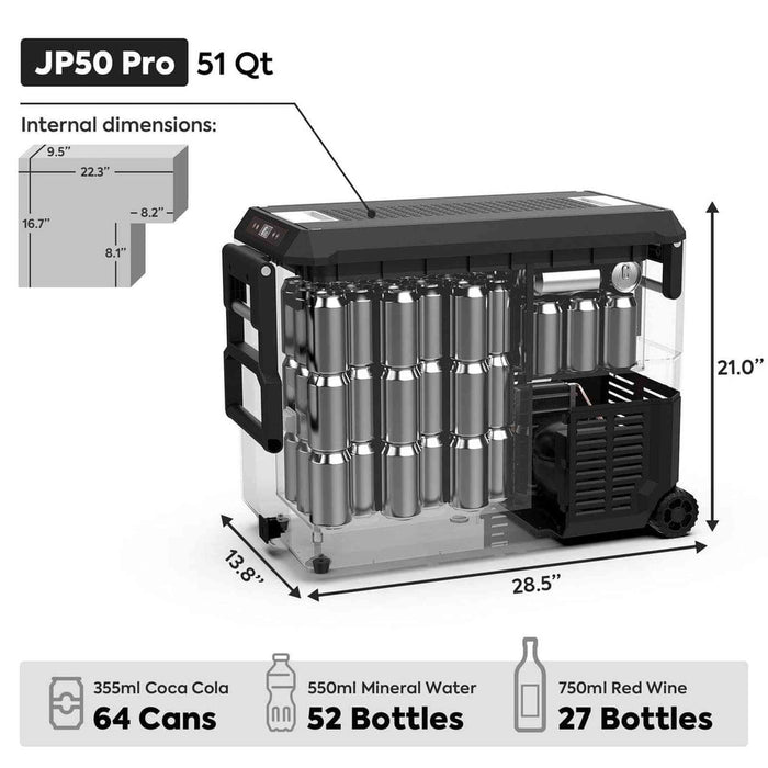 ICECO | JP50 Pro Single Zoon Portable Freezer With Cover 50 LT