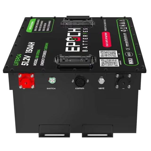Epoch Batteries | 48V 150Ah Golf Cart Battery Complete Kit - Lithium (LiFePO4)