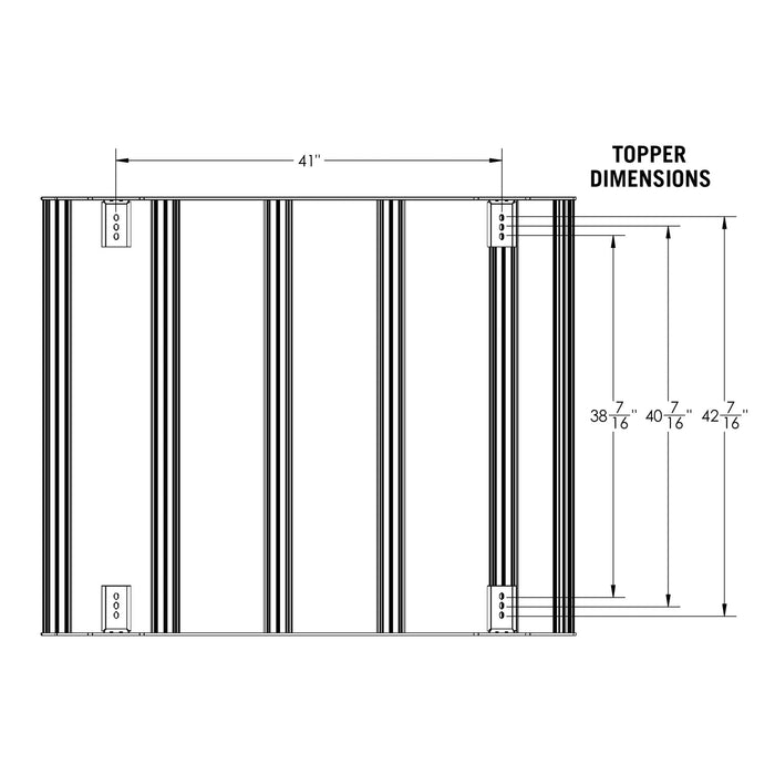 Jeep Gladiator Bed Rack - DRIFTR Topper Add-on