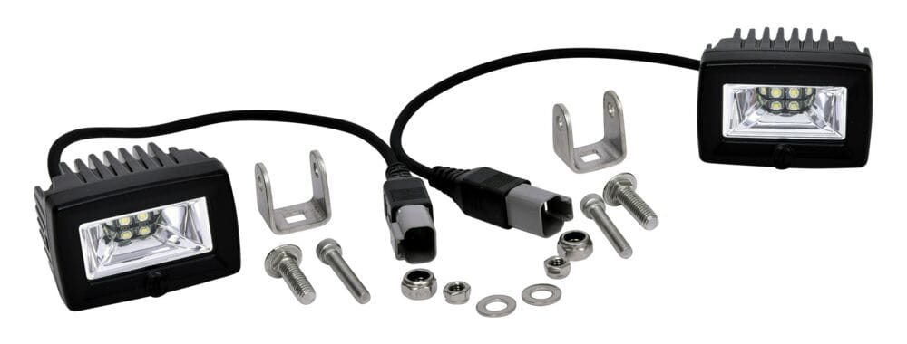 KC HiLiTES | 2" C-Series C2 LED - 2-Light System - Backup - 20W Flood Beam