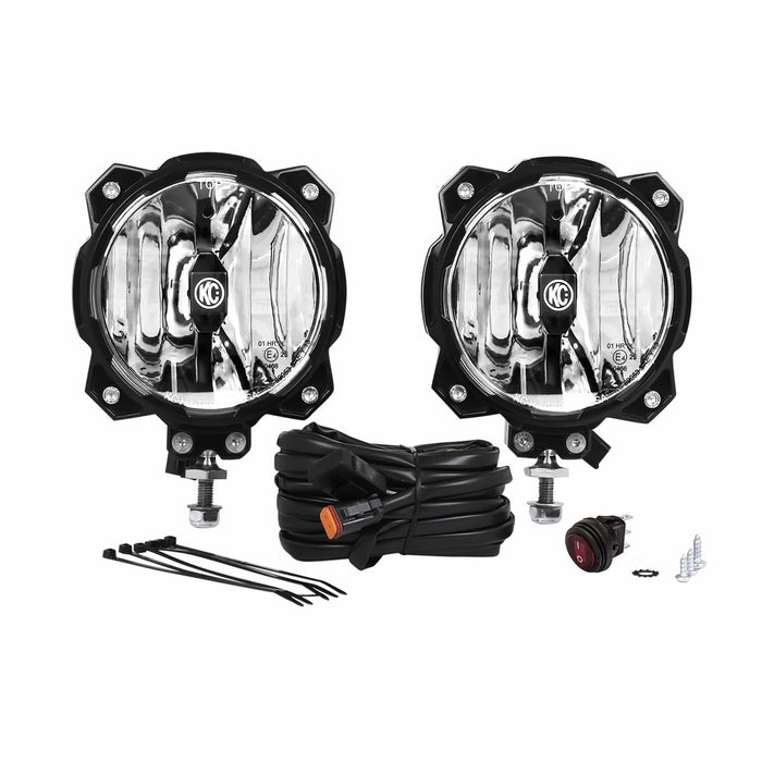 KC HiLiTES | 6" Gravity® Pro6 LED - Infinity Ring - 2-Light System- SAE/ECE - 20W Driving Beam