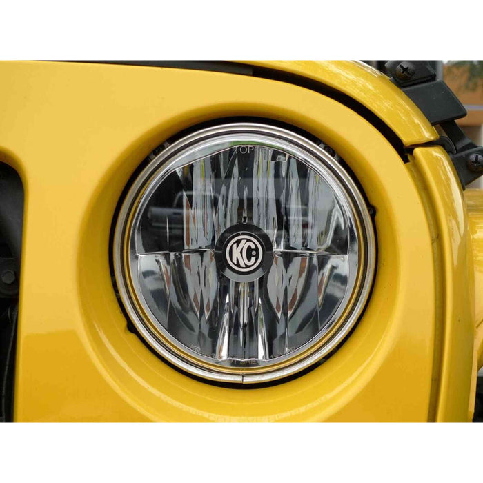 KC HiLiTES | 7" Gravity® LED DOT Headlight - Driving Beam - Single - 07-18 Jeep JK