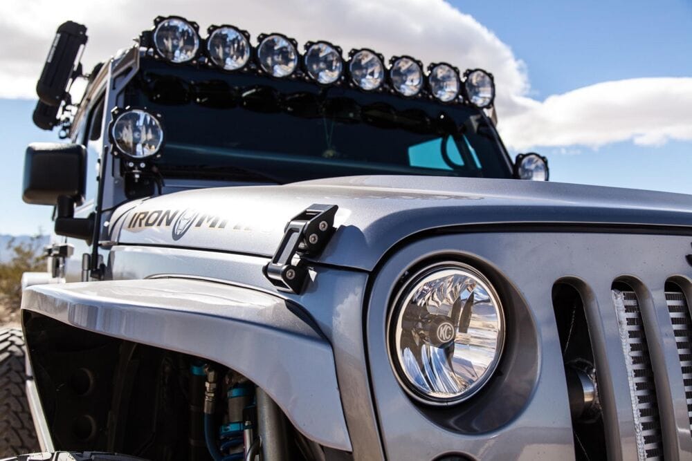 KC HiLiTES | 7" Gravity® LED DOT Headlight - Driving Beam - Pair - 07-18 Jeep JK