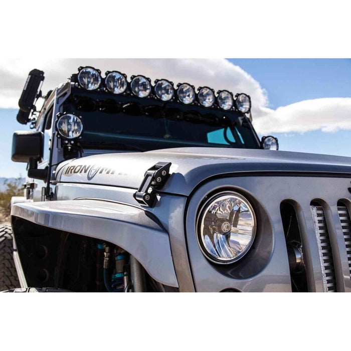 KC HiLiTES | 7" Gravity® LED DOT Headlight - Driving Beam - Pair - 07-18 Jeep JK