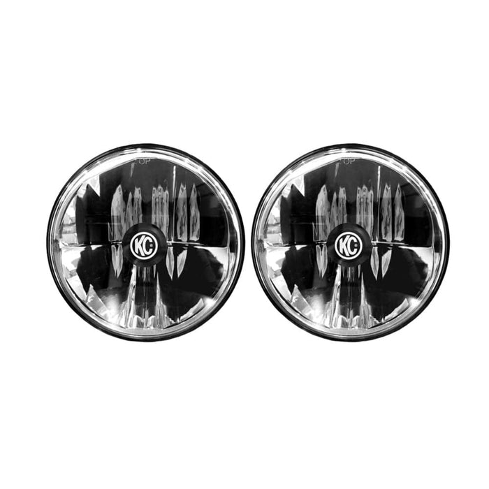 KC HiLiTES | 7" Gravity® LED DOT Headlight - Driving Beam - Pair - 07-18 Jeep JK