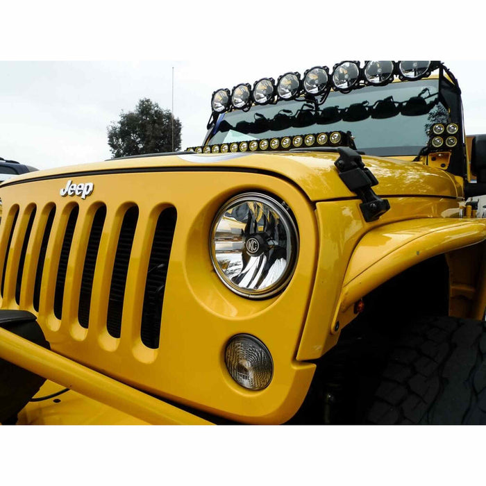 KC HiLiTES | 7" Gravity® LED DOT Headlight - Driving Beam - Pair - 07-18 Jeep JK