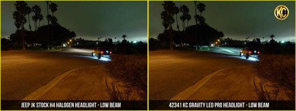 KC HiLiTES | 7" Gravity® LED Pro DOT Headlight - Driving Beam - Pair - Universal / 07-18 Jeep JK