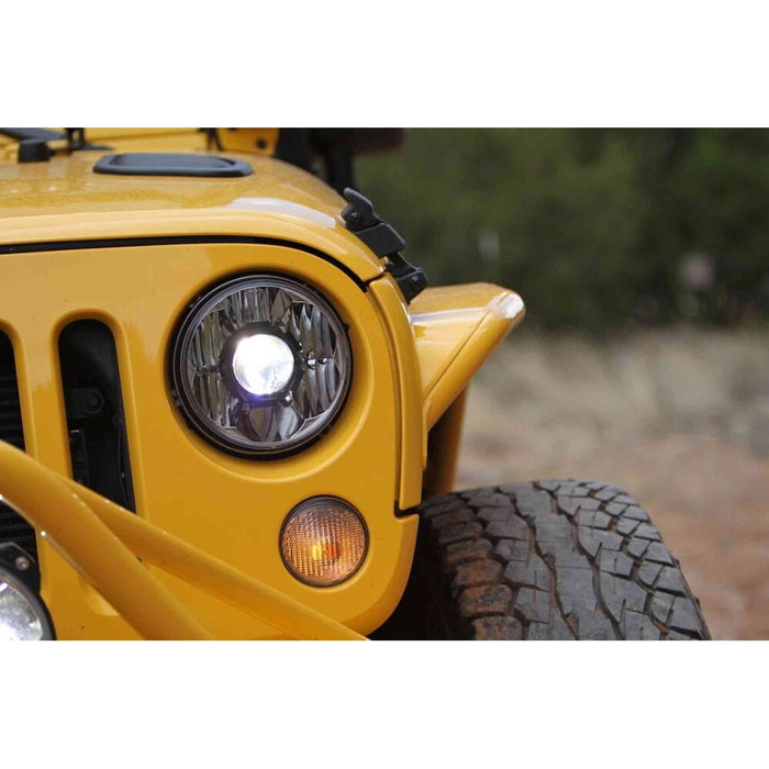 KC HiLiTES | 7" Gravity® LED Pro DOT Headlight - Driving Beam - Single - Universal / 07-18 Jeep JK