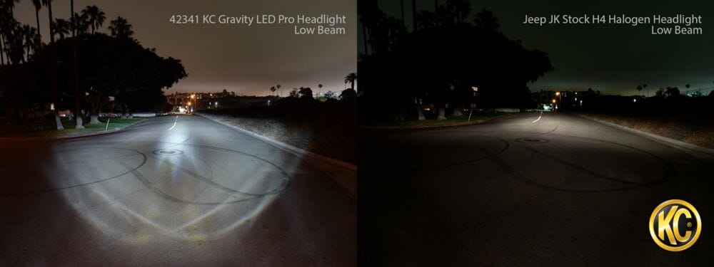KC HiLiTES | 7" Gravity® LED Pro DOT Headlight - Driving Beam - Single - Universal / 07-18 Jeep JK