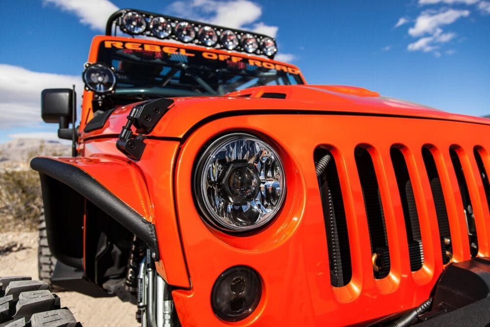 KC HiLiTES | 7" Gravity® LED Pro DOT Headlight - Driving Beam - Single - Universal / 07-18 Jeep JK