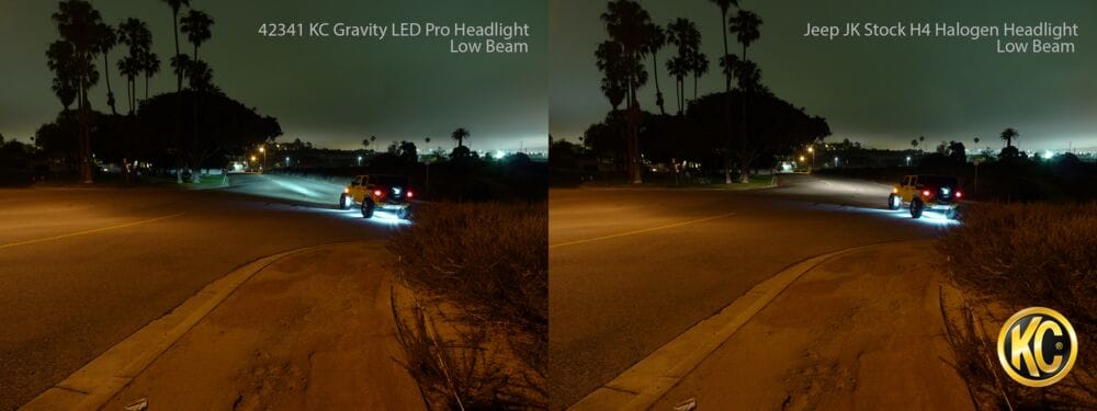KC HiLiTES | 7" Gravity® LED Pro DOT Headlight - Driving Beam - Single - Universal / 07-18 Jeep JK