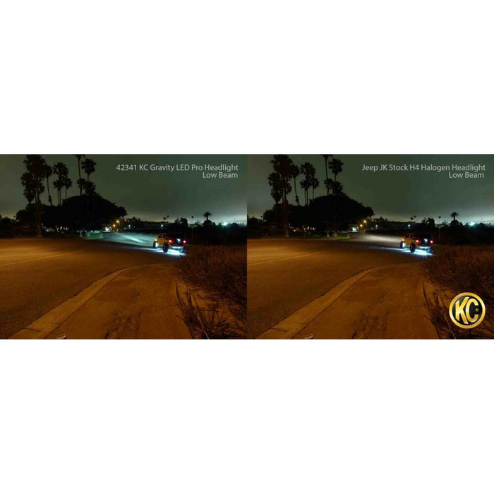 KC HiLiTES | 7" Gravity® LED Pro DOT Headlight - Driving Beam - Single - Universal / 07-18 Jeep JK