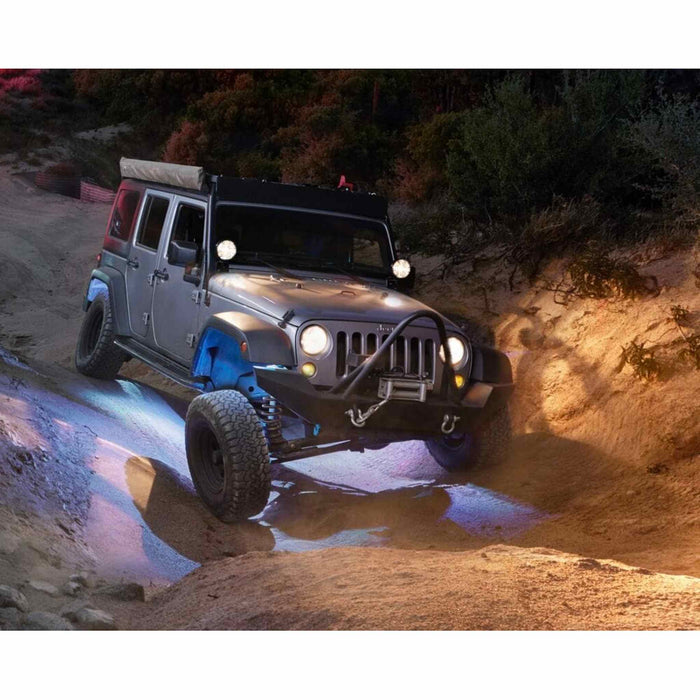 KC HiLiTES | C-Series RGB Multi-Color Multi-Use LED 6-Light System - 5W Flood Beam