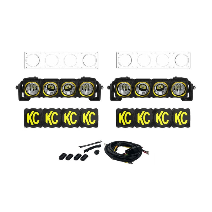 KC HiLiTES | Dual FLEX ERA® Light Bar Master Kit for Bumper/Grilles