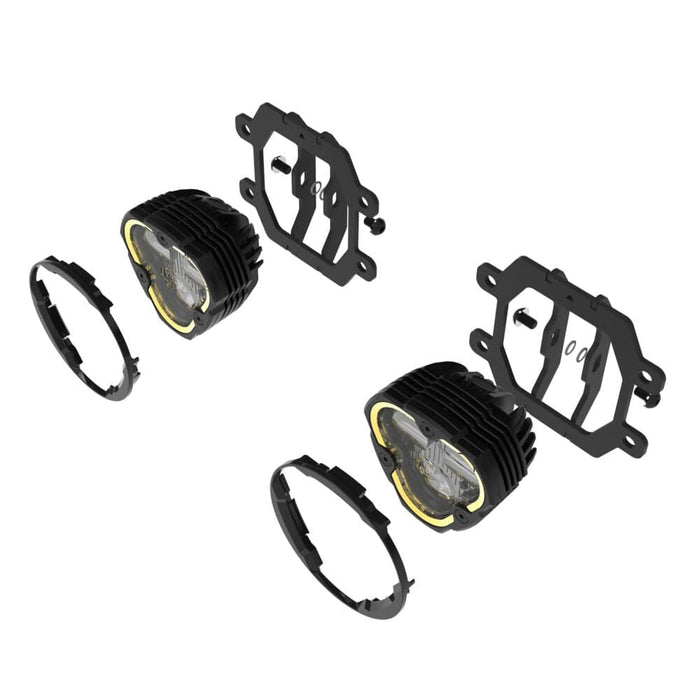 KC HiLiTES | FLEX ERA® 3 Dual Mode SAE Fog LED Light Pods - 2-Light Master Kit - Subaru Crosstrek/Forester