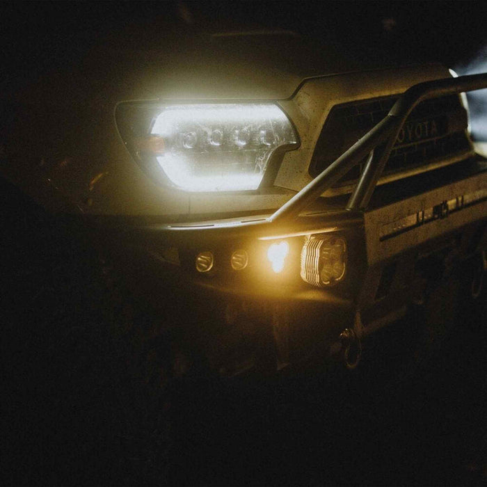 KC HiLiTES | FLEX ERA® 3 Dual Mode SAE Fog LED Light Pods - 2-Light Master Kit - Toyota Aftermarket Bumper