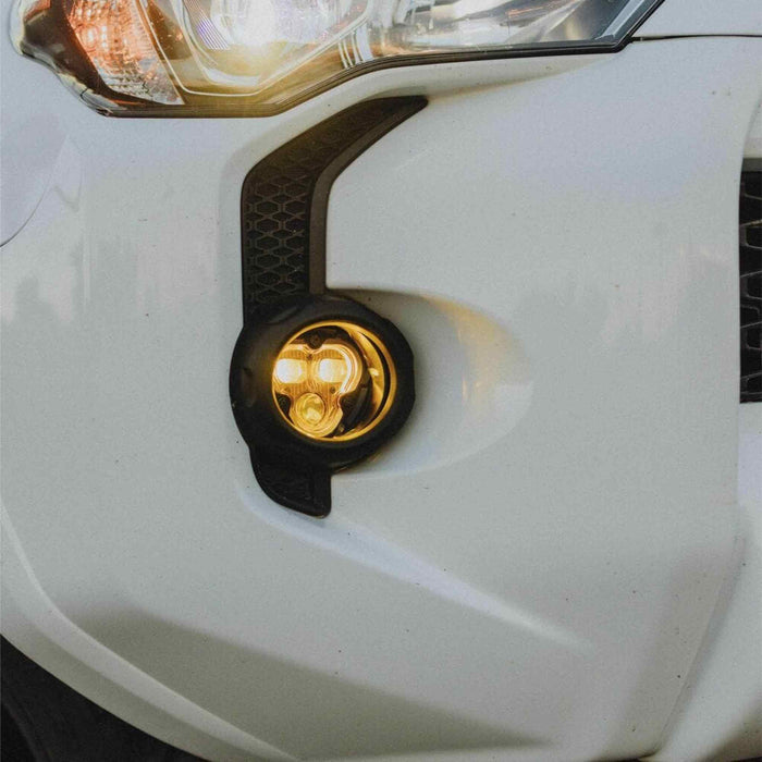 KC HiLiTES | FLEX ERA® 3 Dual Mode SAE Fog LED Light Pods - 2-Light Master Kit - Toyota Tacoma/4Runner/Tundra