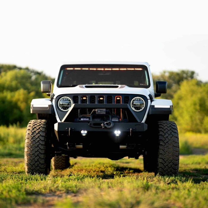 KC HiLiTES | FLEX ERA® 3 Dual Mode SAE Fog LED Light Pods - 2-Light Master Kit - Jeep Aftermarket Bumpers