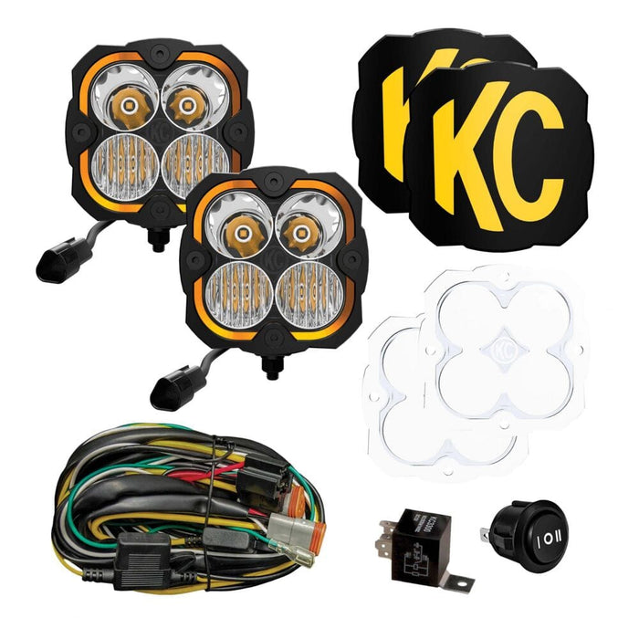 KC HiLiTES | FLEX ERA® 4 - 2-Light Master LED Light Pod Kit
