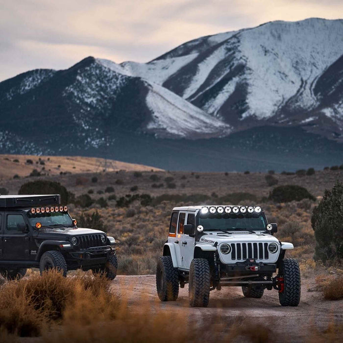 KC HiLiTES | Gravity Titan 50" LED Light Bar Overhead Kit for Jeep Wrangler JL &amp; Gladiator JT