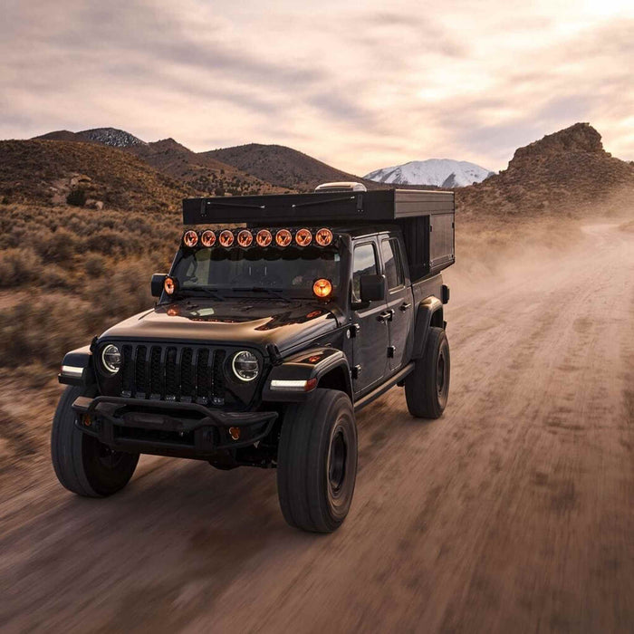 KC HiLiTES | Gravity Titan 50" LED Light Bar Overhead Kit for Jeep Wrangler JL &amp; Gladiator JT
