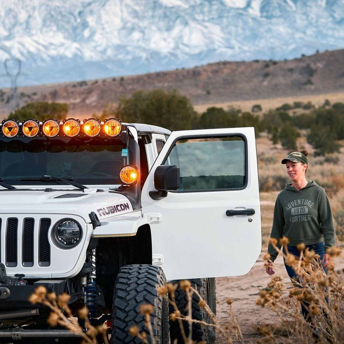 KC HiLiTES | Gravity Titan 50" LED Light Bar Overhead Kit for Jeep Wrangler JL &amp; Gladiator JT