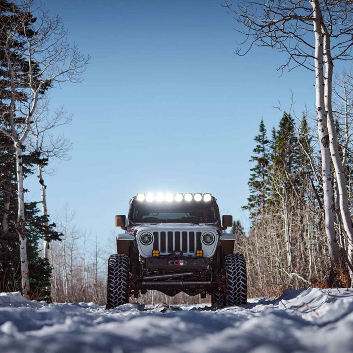 KC HiLiTES | Gravity Titan 50" LED Light Bar Overhead Kit for Jeep Wrangler JL &amp; Gladiator JT