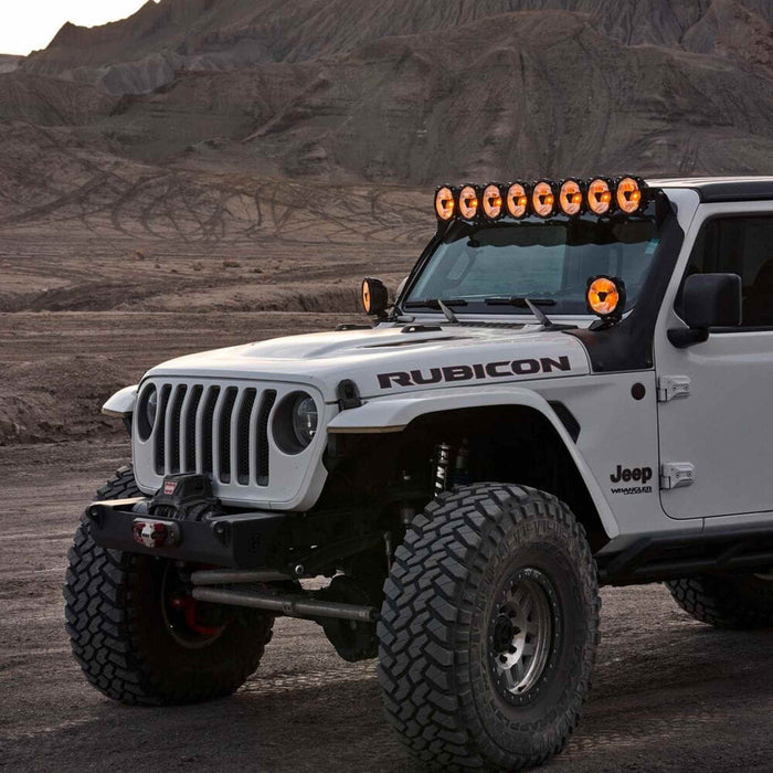 KC HiLiTES | Gravity Titan 50" LED Light Bar Overhead Kit for Jeep Wrangler JL &amp; Gladiator JT