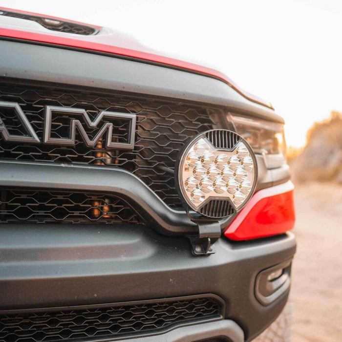 KC HiLiTES | Grille Mount Light Brackets for Two Lights - GEN5 2019+ RAM 1500 Rebel/1500 TRX