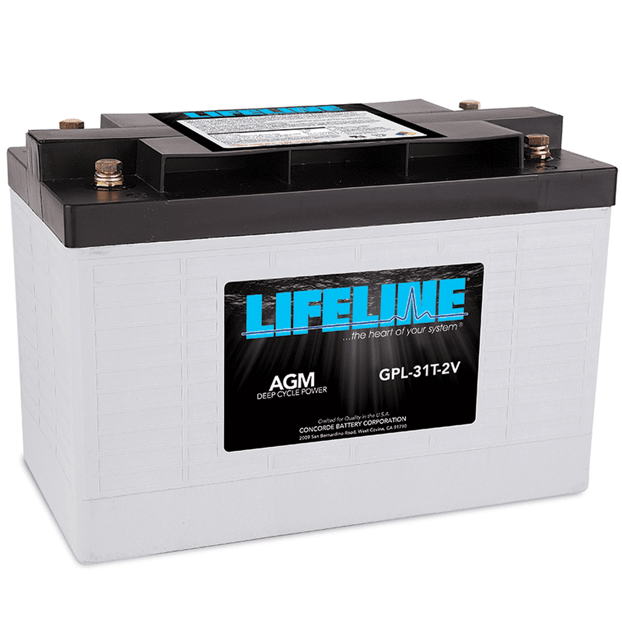 Lifeline | GPL-31T-2V 630Ah Deep Cycle Sealed AGM Battery — Solar Guys Pro