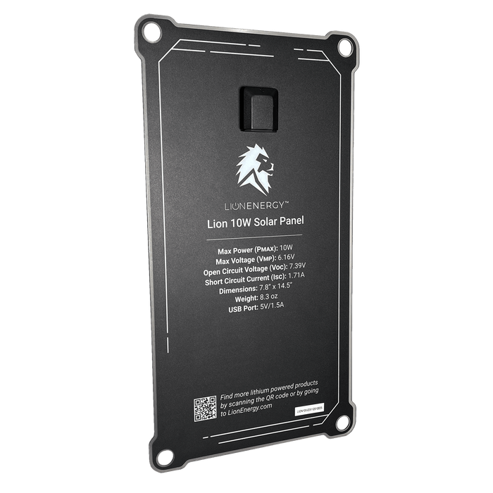 Lion Energy | 10W 6V Solar Panel USB-A