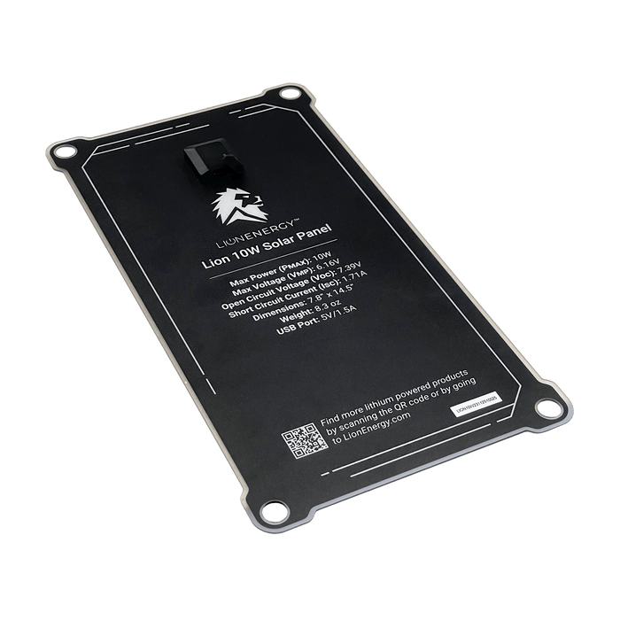 Lion Energy | 10W 6V Solar Panel USB-A