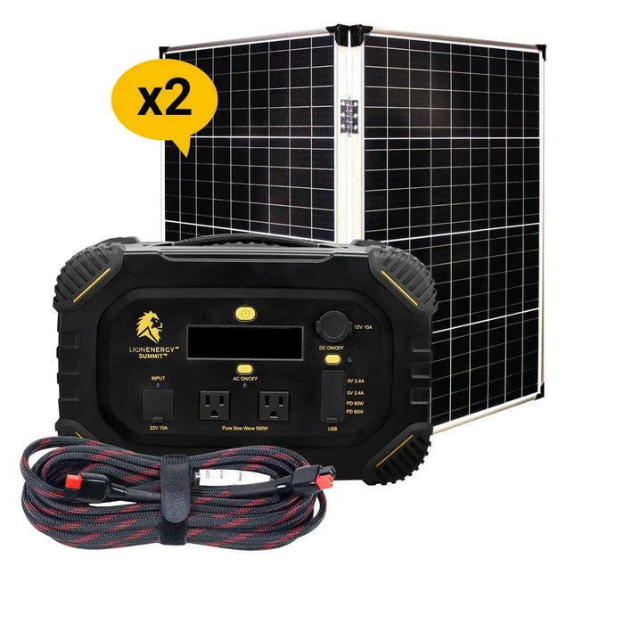 Lion Energy | Lion Summit - 530W/665Wh Portable Generator Kit