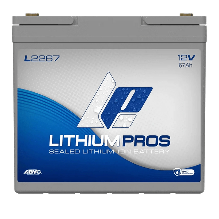 Lithium Pros | L2267 12V 67Ah Lithium Ion Bluetooth Battery