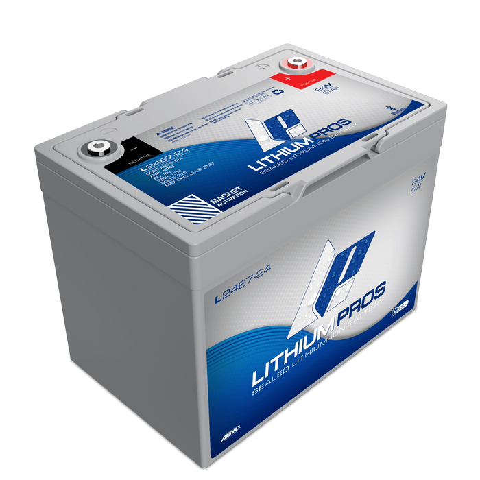 Lithium Pros L2467-24 24V 67Ah BlueTooth Lithium Ion Trolling Battery