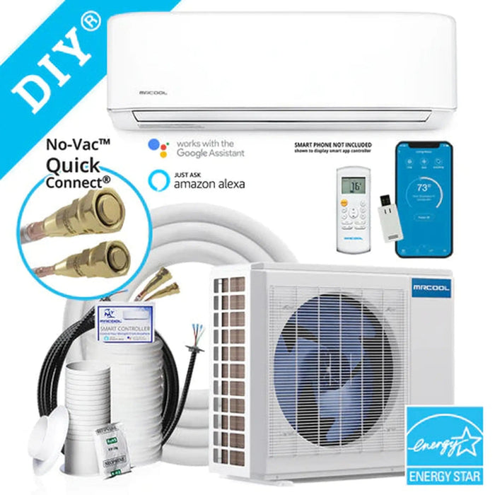 MRCOOL DIY | DIY 4th Generation E Star | 12,000 BTU | Ductless Mini-Split Heat Pump Complete System | 115V/60Hz