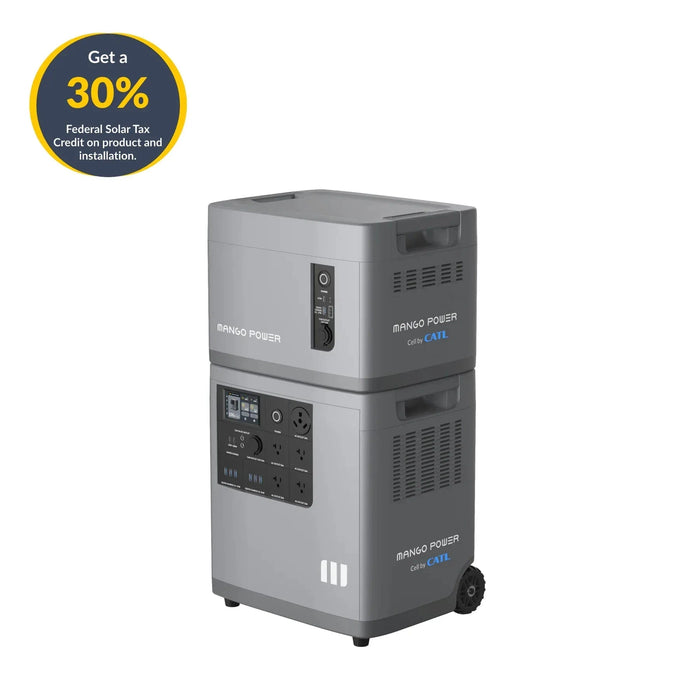 Mango Power | 2* Mango Power E+ 2* E Extra Battery + mPanel Pro 14kWh Capacity | 6kW Ac Output|4Circuits Backup