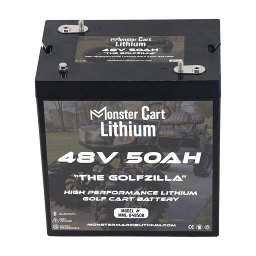 Monster Marine Lithium | 48V 50AH - "THE GOLFZILLA" - BLUETOOTH HIGH PERFORMANCE LITHIUM GOLF CART BATTERY - GC2 GROUP