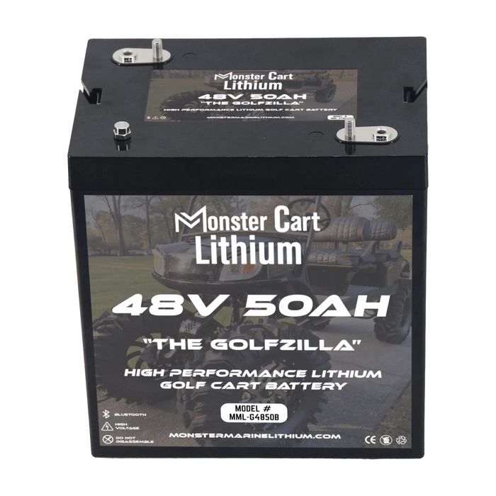 Monster Marine Lithium | 48V 50AH - "THE GOLFZILLA" - BLUETOOTH HIGH PERFORMANCE LITHIUM GOLF CART BATTERY - GC2 GROUP