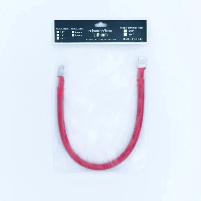 Monster Marine Lithium | Battery Cable/Jumper Wire Single