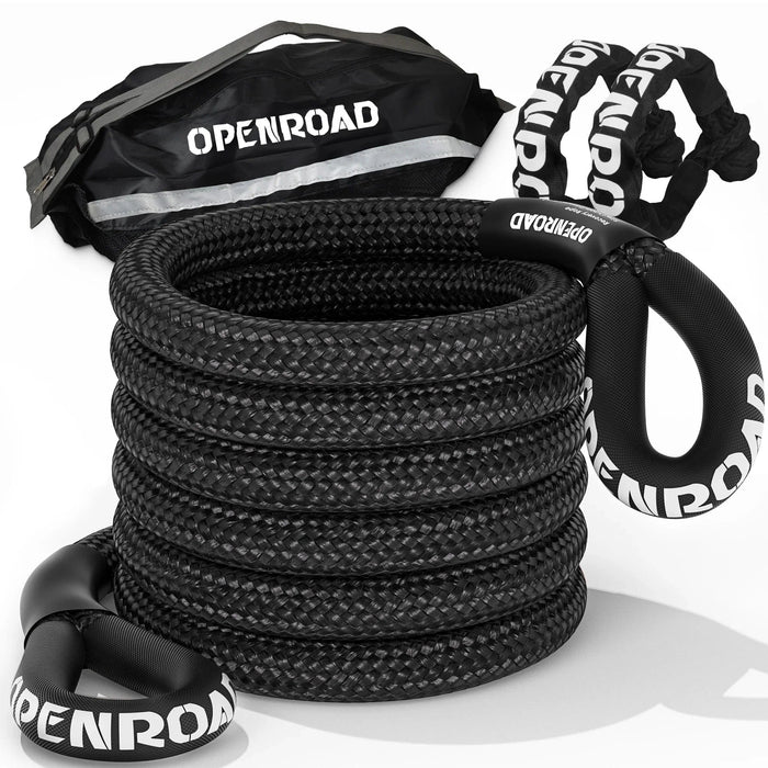 OPENROAD | 1" x30' Kinetic Recovery Tow Rope (36,000lbs)